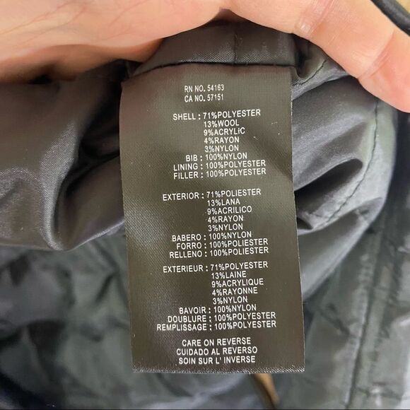 DKNY Men’s Wool Blend Coat Removable Quilted Bib Camel - Picture 8 of 10